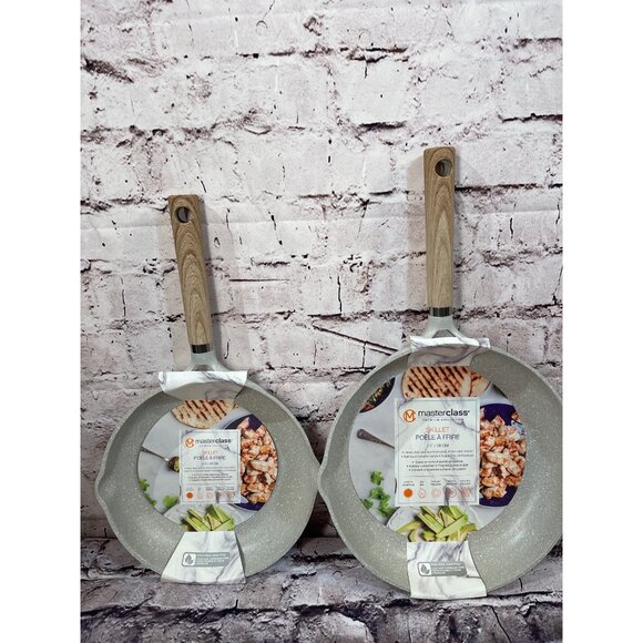 Master Class Skillet  3 PC> Set Gray with Speckled white NEW! - Picture 4 of 7